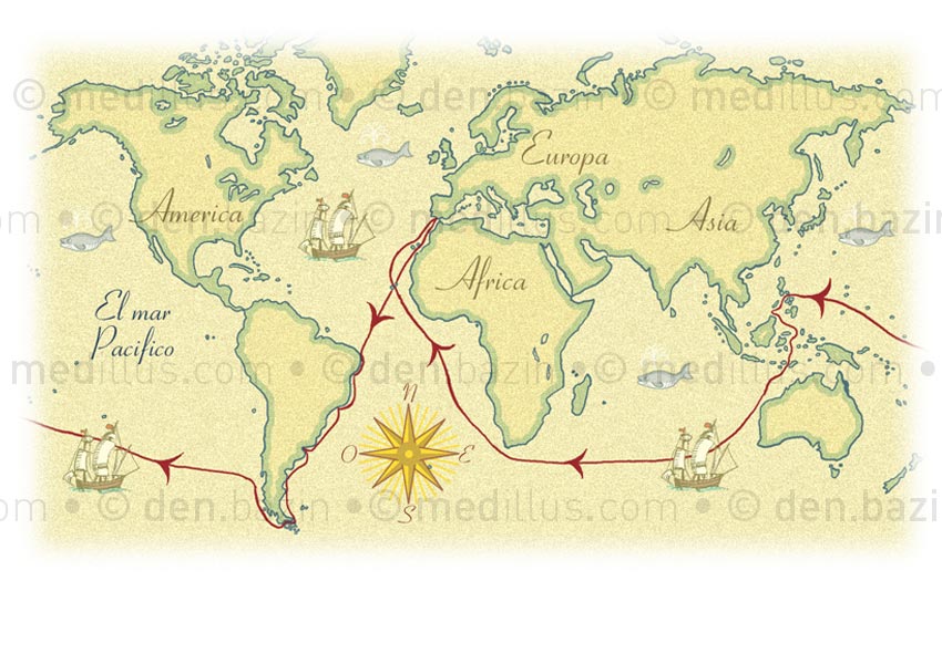 Carte de son tour du monde